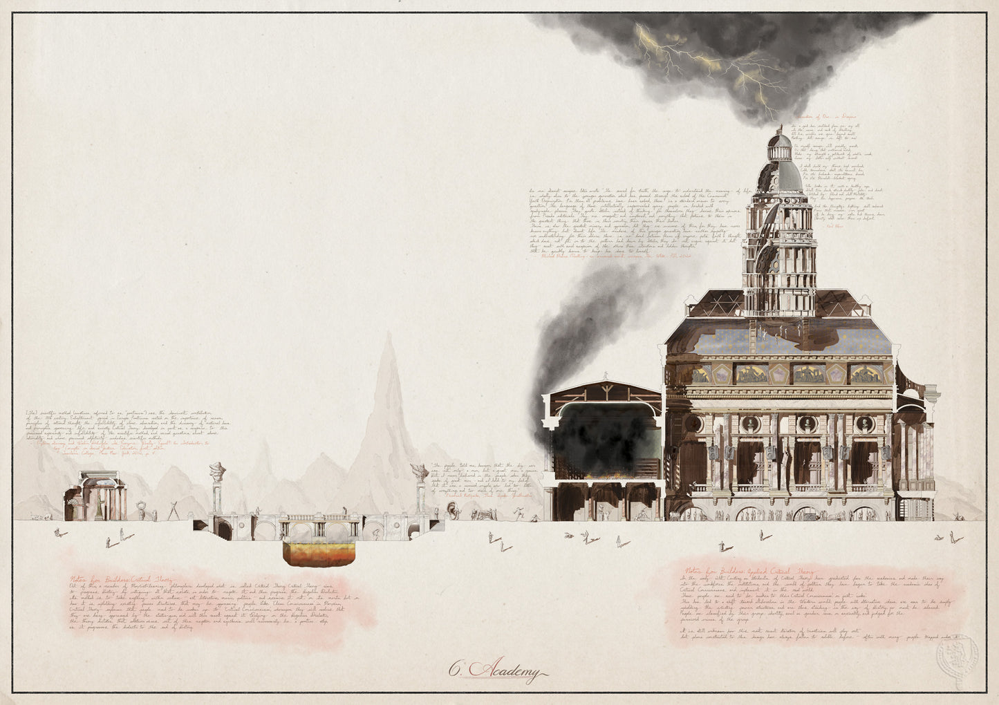 A Design for Hell in the style of European Intellectualism