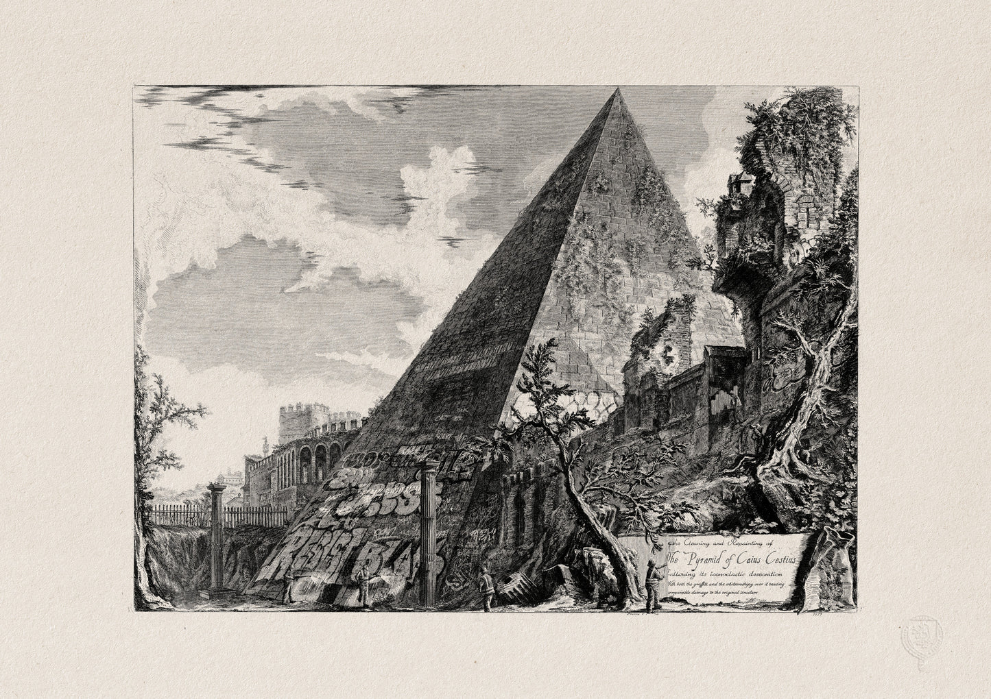 The Cleaning and Repainting of the Pyramid of Caius Cestius