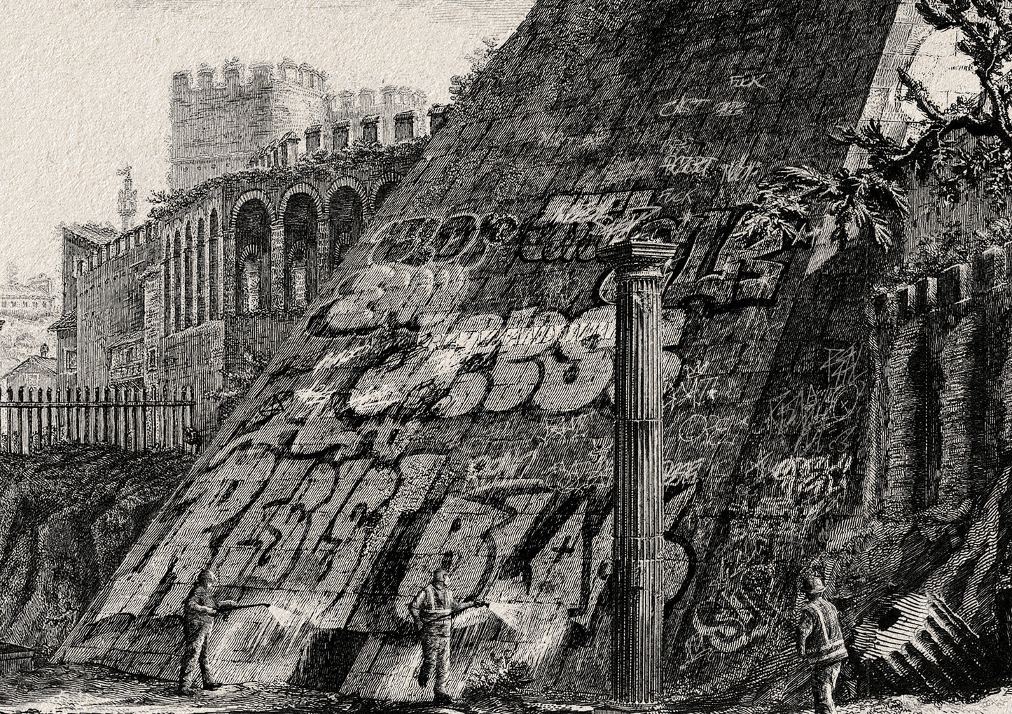 The Cleaning and Repainting of the Pyramid of Caius Cestius