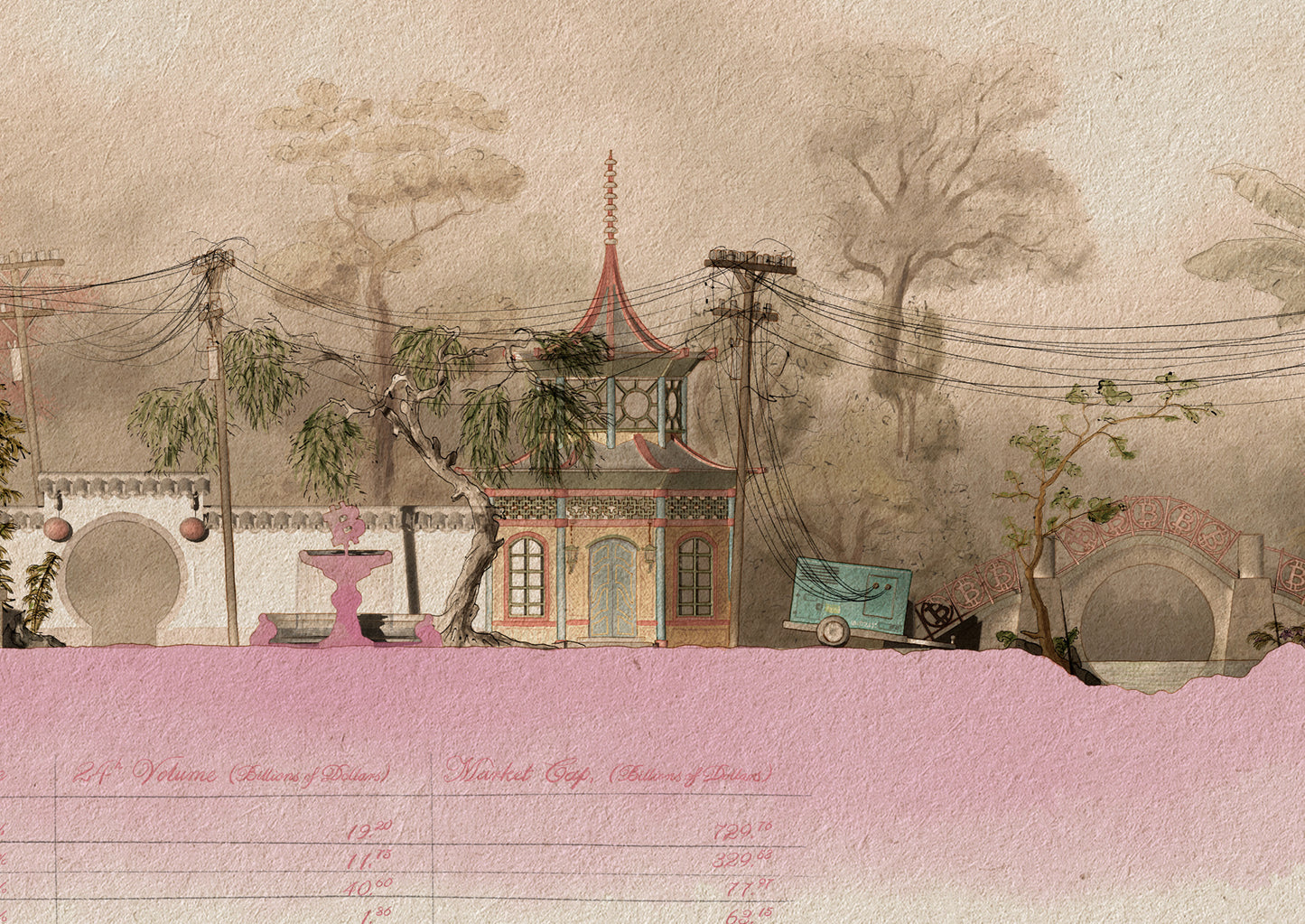 A Bitcoin Mine (in the Chinoiserie Style)