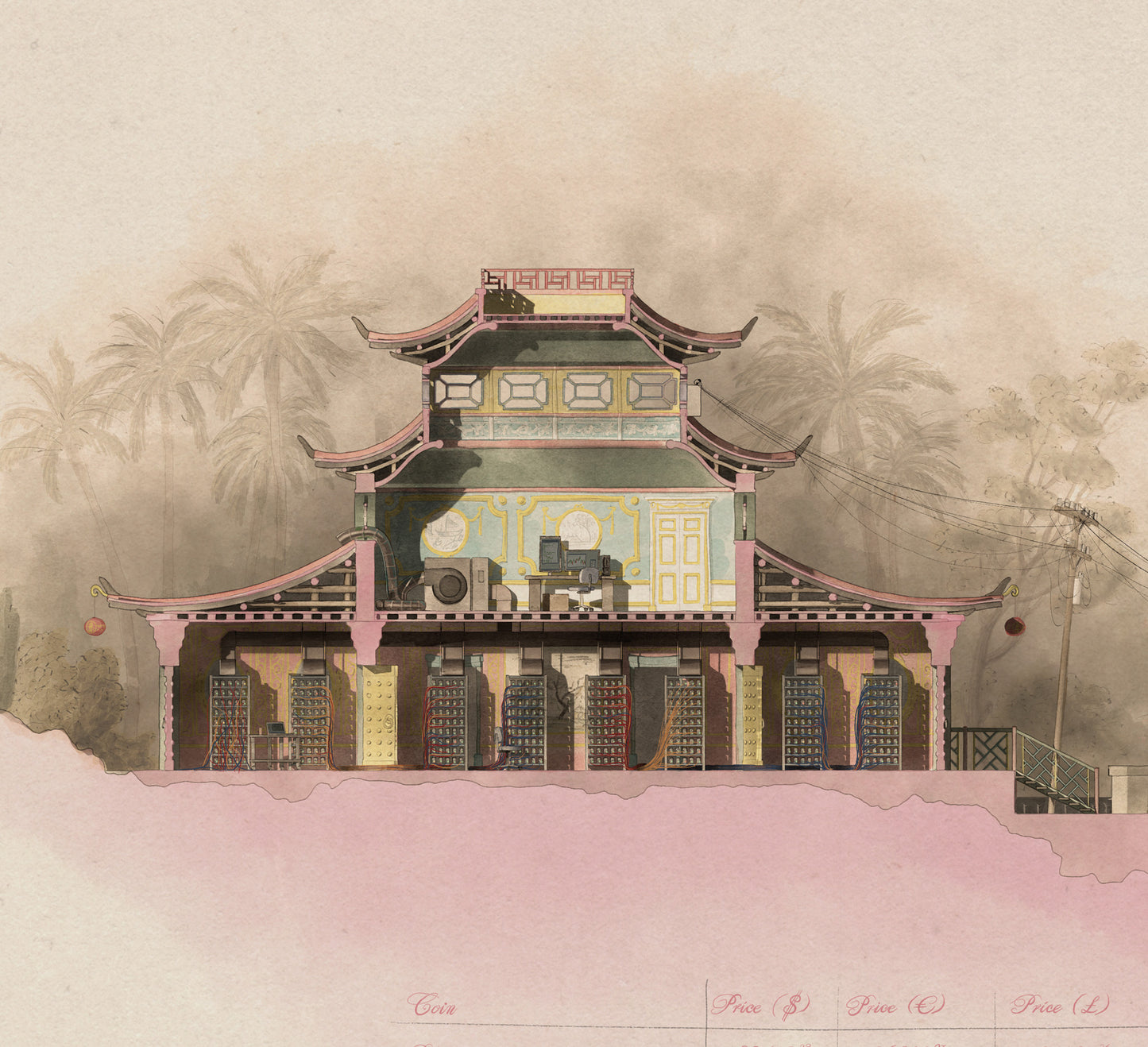 A Bitcoin Mine (in the Chinoiserie Style)