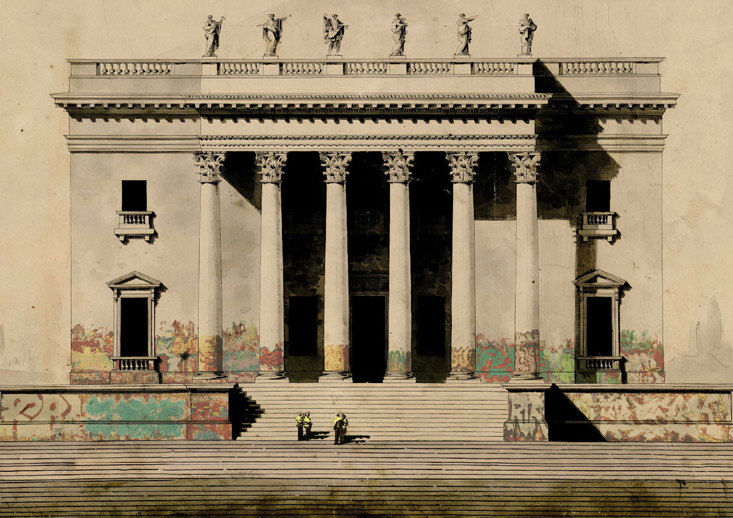 Plan for a Vandalised Palace, Panorama