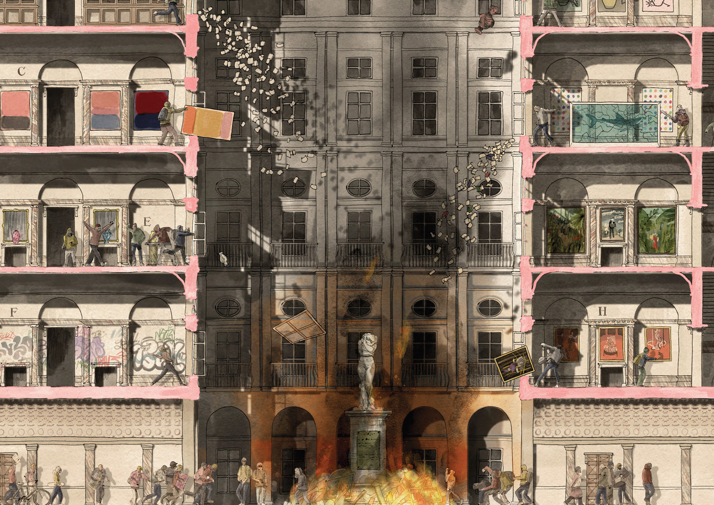 Elevation of an Art Museum (Ransacked)