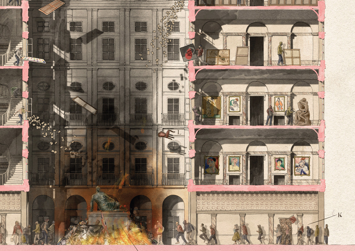 Elevation of an Art Museum (Ransacked)
